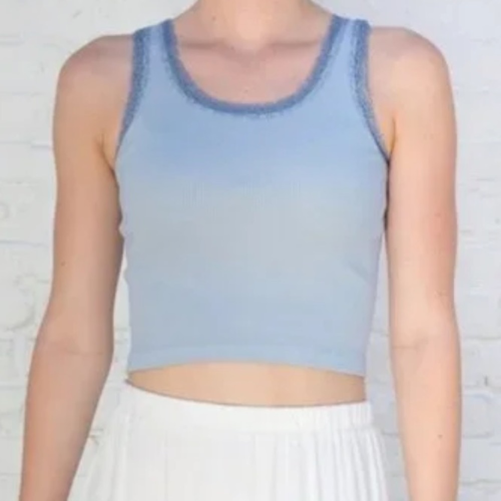 Brandy Melville Light Blue Lace Ronnie Tank